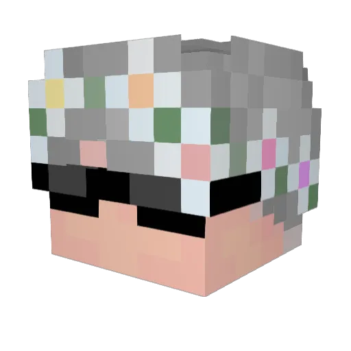 Dr_Rummiot Minecraft avatar head, 3D render