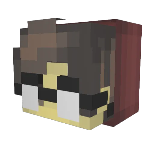 Dr_Shilo Minecraft avatar head, 3D render