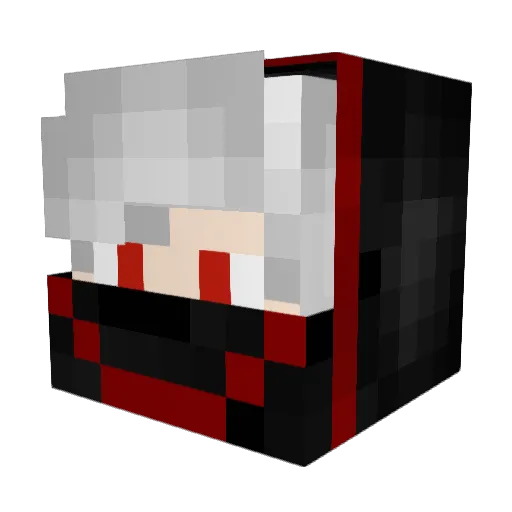 Dr_Space_ Minecraft avatar head, 3D render