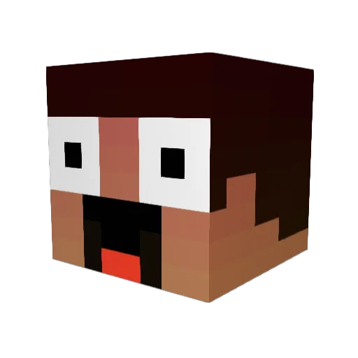 Dr_Stretch Minecraft avatar head, 3D render