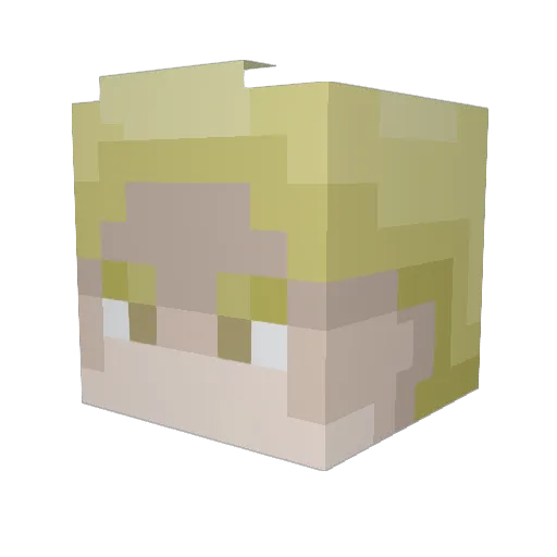 Dr_Tall_Glass Minecraft avatar head, 3D render