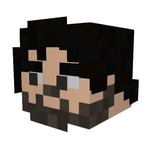 Dr_Train Minecraft avatar head, 3D render