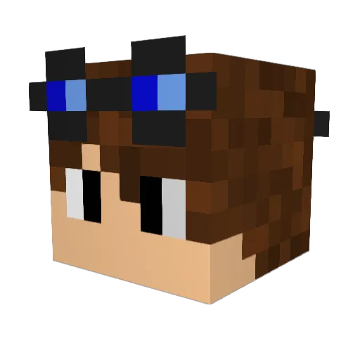 Dr_Velocity Minecraft avatar head, 3D render
