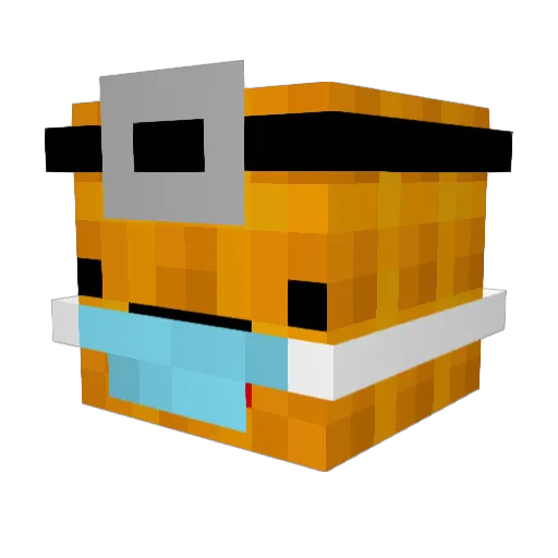 Dr_Waffle75 Minecraft avatar head, 3D render