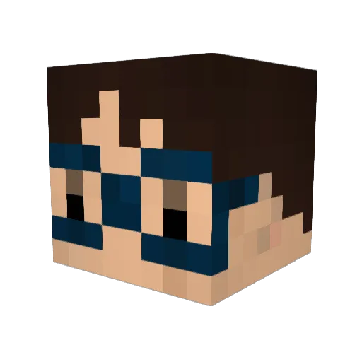 Dr_Watson_JP Minecraft avatar head, 3D render