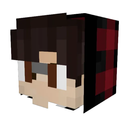 Dr_Welcome Minecraft avatar head, 3D render