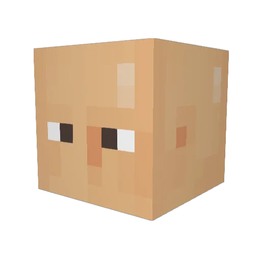 Dr_Wilky Minecraft avatar head, 3D render