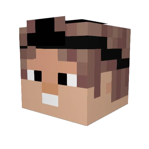 Dr_Wisdom Minecraft avatar head, 3D render