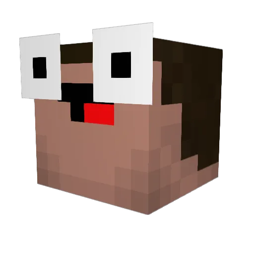 Dr_ZH Minecraft avatar head, 3D render