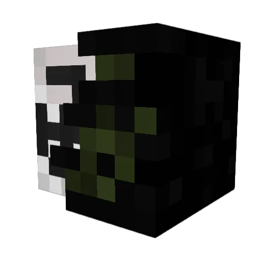 Dr_moore Minecraft avatar head, 3D render