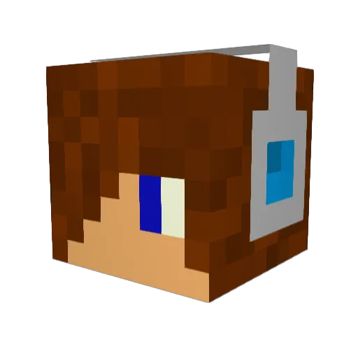 Dr_rust Minecraft avatar head, 3D render