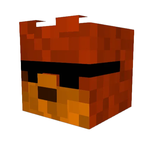 Dr_squirrelz Minecraft avatar head, 3D render
