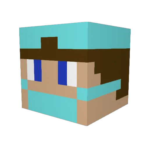 Dr_stelmack Minecraft avatar head, 3D render