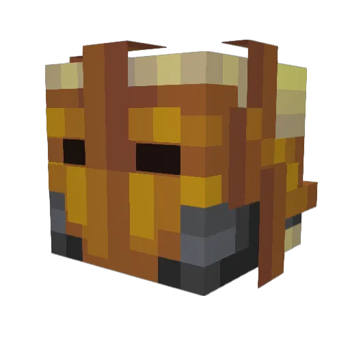 Dr_tiny Minecraft avatar head, 3D render