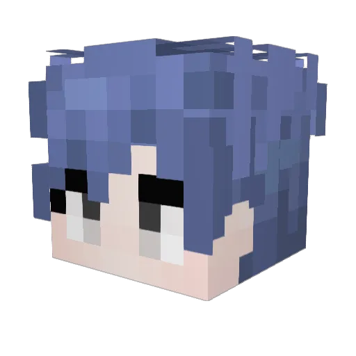 Dr_xiaowei Minecraft avatar head, 3D render
