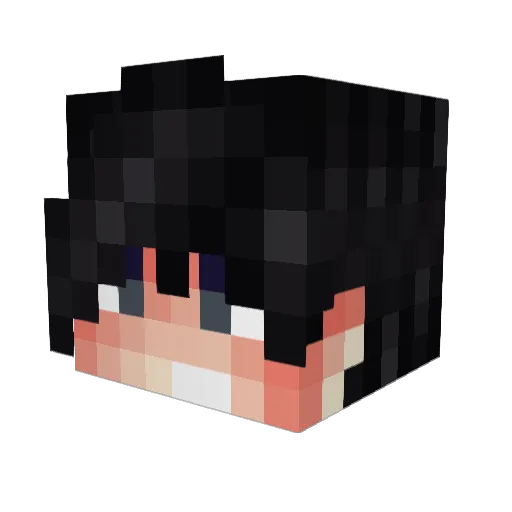 DraG_KOT Minecraft avatar head, 3D render
