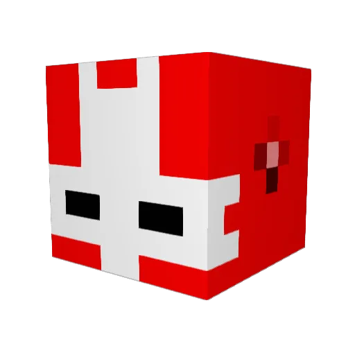 DraPokeSter Minecraft avatar head, 3D render