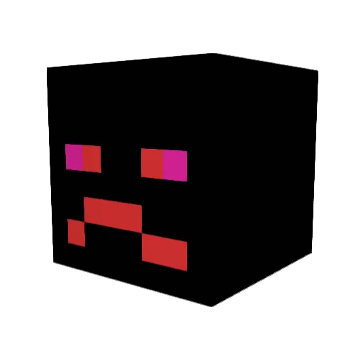 DraQuaRitosse Minecraft avatar head, 3D render
