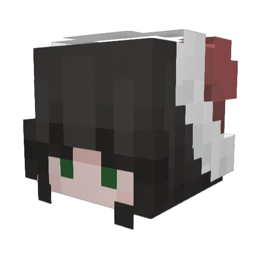Draagoooon Minecraft avatar head, 3D render