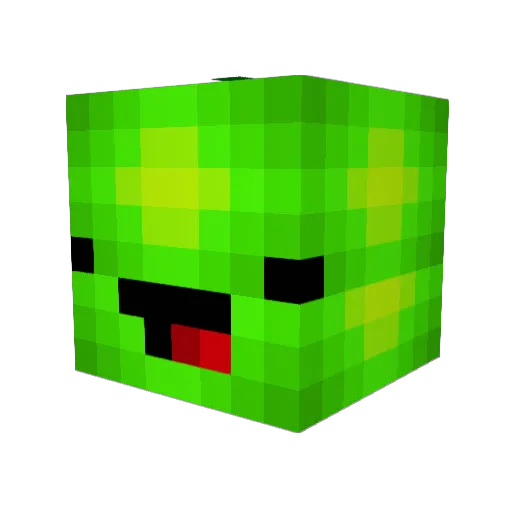 Draatur Minecraft avatar head, 3D render