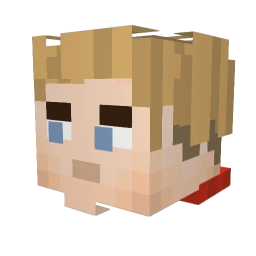 Draay_ Minecraft avatar head, 3D render