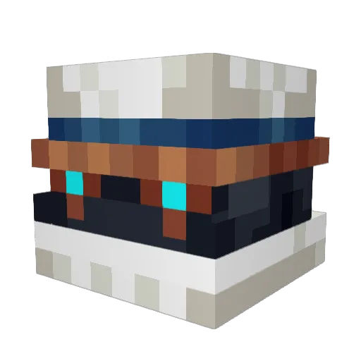Drabys Minecraft avatar head, 3D render