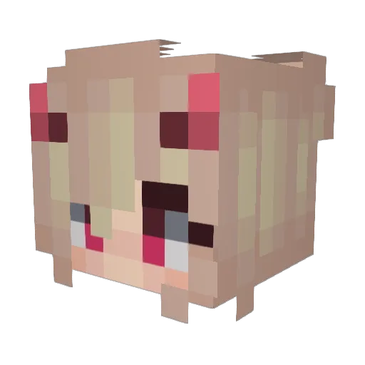 DracKomodo Minecraft avatar head, 3D render