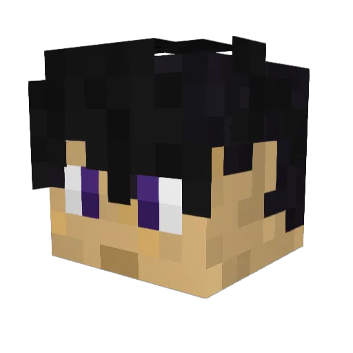 DracZMC Minecraft avatar head, 3D render