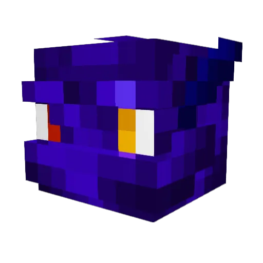 Dracadin Minecraft avatar head, 3D render