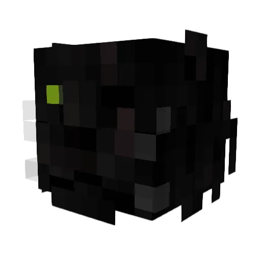 Dracanium Minecraft avatar head, 3D render