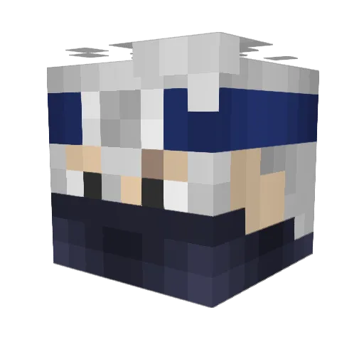 DracaufeuY Minecraft avatar head, 3D render