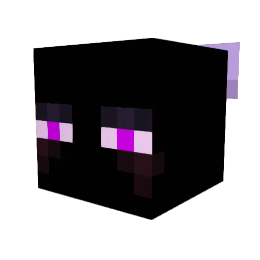 Draceis Minecraft avatar head, 3D render