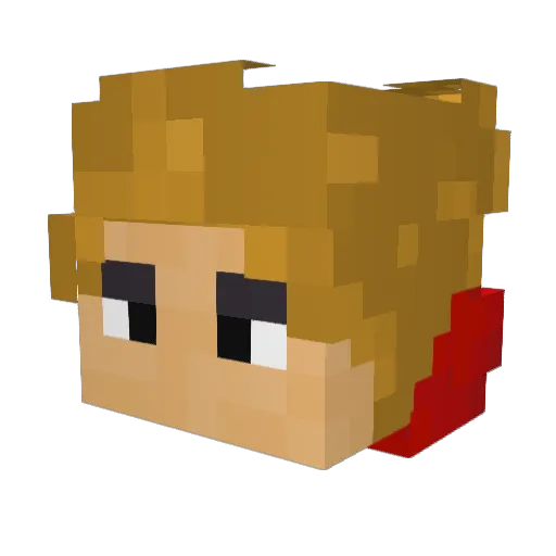 Drache1024 Minecraft avatar head, 3D render