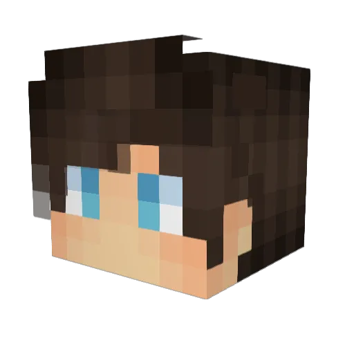 DracheMaximus Minecraft avatar head, 3D render