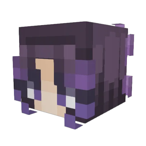 Dracken710 Minecraft avatar head, 3D render