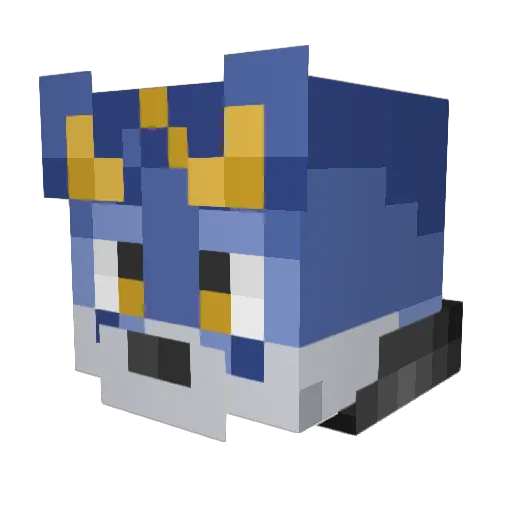 DracoDash Minecraft avatar head, 3D render
