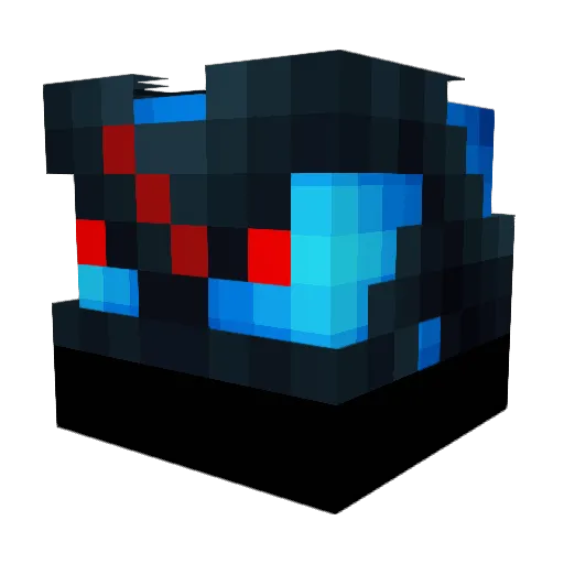 DracoInferno Minecraft avatar head, 3D render