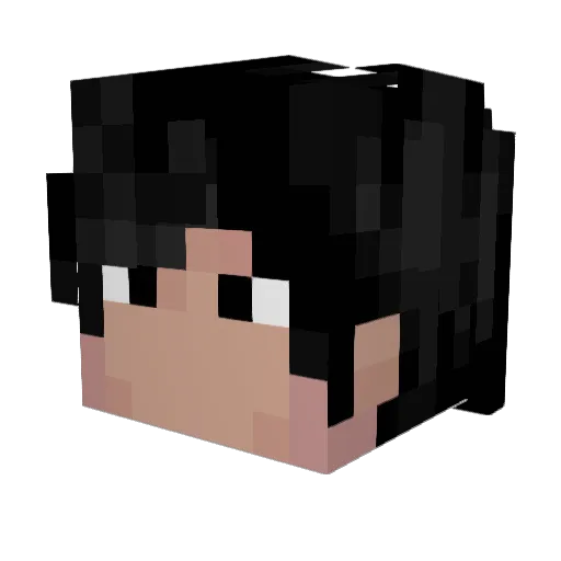 DracoKDragon Minecraft avatar head, 3D render
