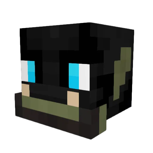DracoKnight2008 Minecraft avatar head, 3D render
