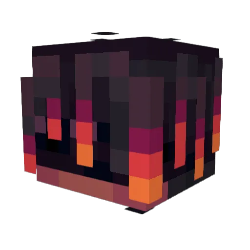 DracoMC_YT Minecraft avatar head, 3D render