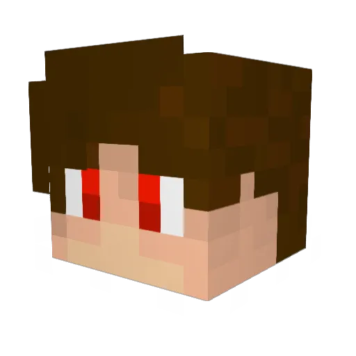 DracoNr1 Minecraft avatar head, 3D render