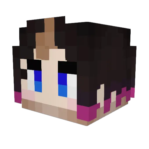 DracoTube Minecraft avatar head, 3D render