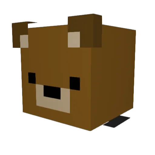 DracoVictori Minecraft avatar head, 3D render