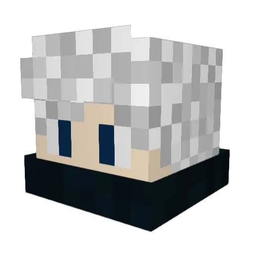 Draco_Ater Minecraft avatar head, 3D render
