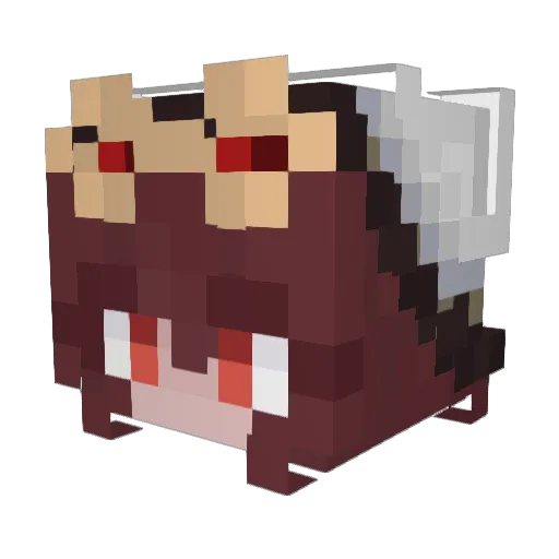 Draco_ILF Minecraft avatar head, 3D render