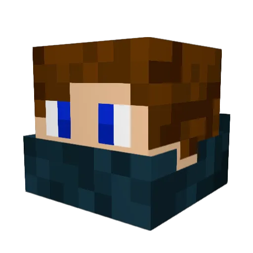 Dracoblade18 Minecraft avatar head, 3D render