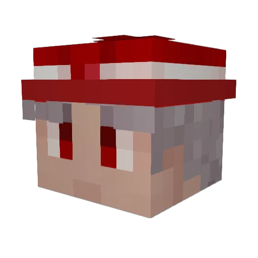 Dracojoule Minecraft avatar head, 3D render