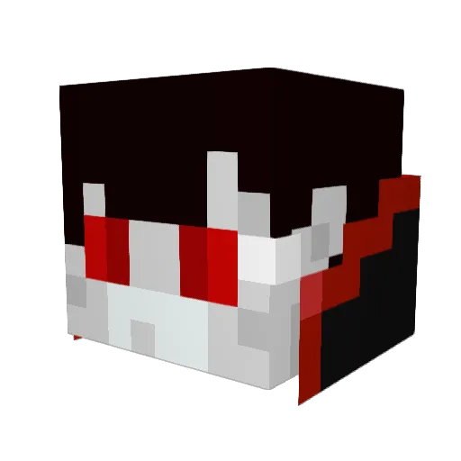 Dracokain88 Minecraft avatar head, 3D render