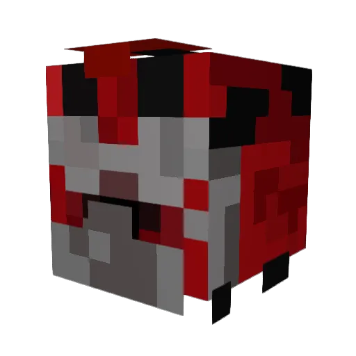 Dracolous Minecraft avatar head, 3D render