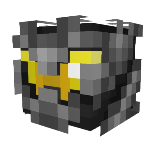 DraconKnight Minecraft avatar head, 3D render